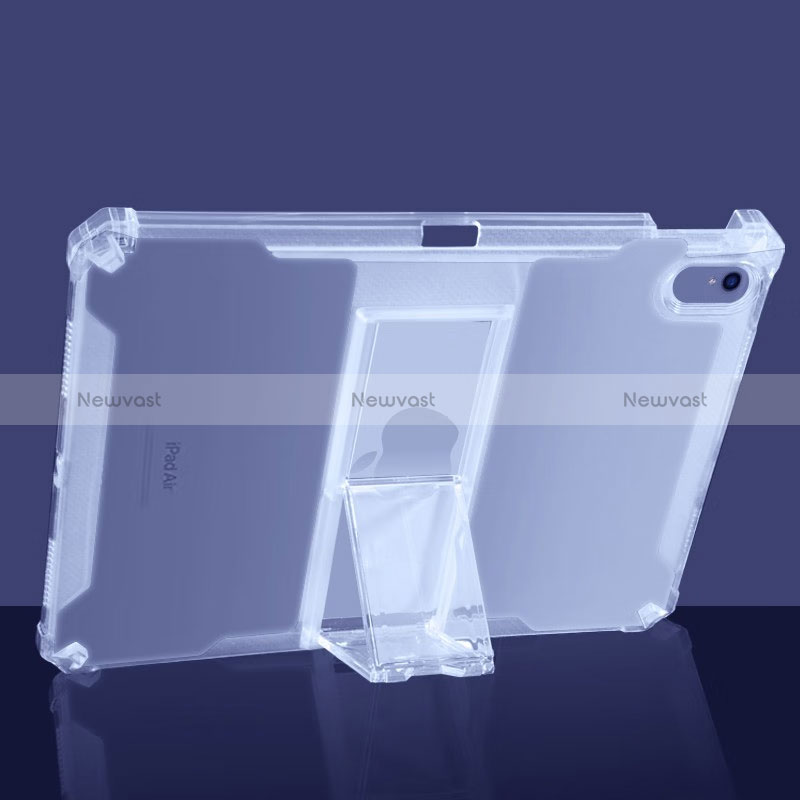Ultra-thin Transparent TPU Soft Case Cover with Stand S01 for Apple iPad Pro 10.5 Clear