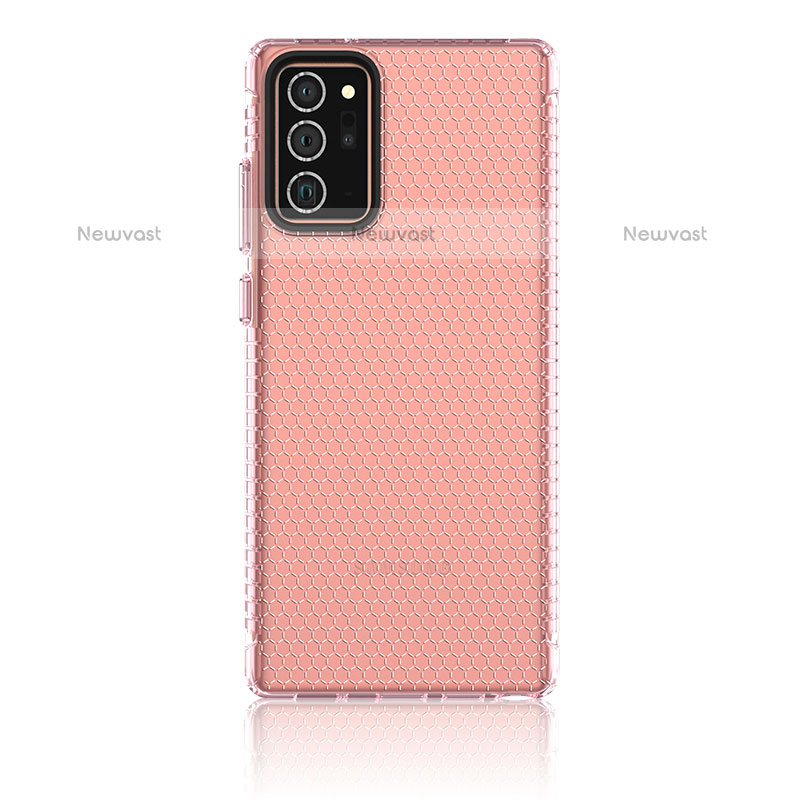 Ultra-thin Transparent TPU Soft Case Cover YF1 for Samsung Galaxy Note 20 5G Pink