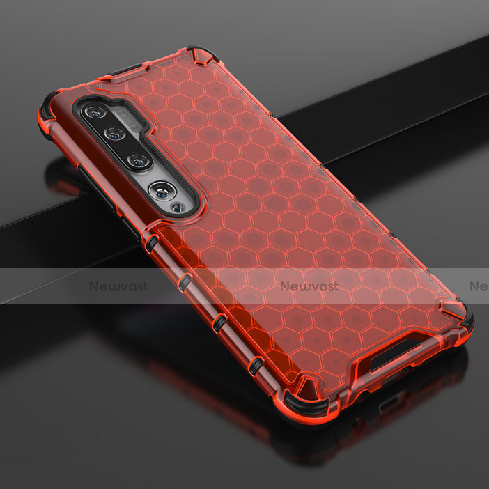 Ultra-thin Transparent TPU Soft Case Cover Z01 for Xiaomi Mi Note 10 Red