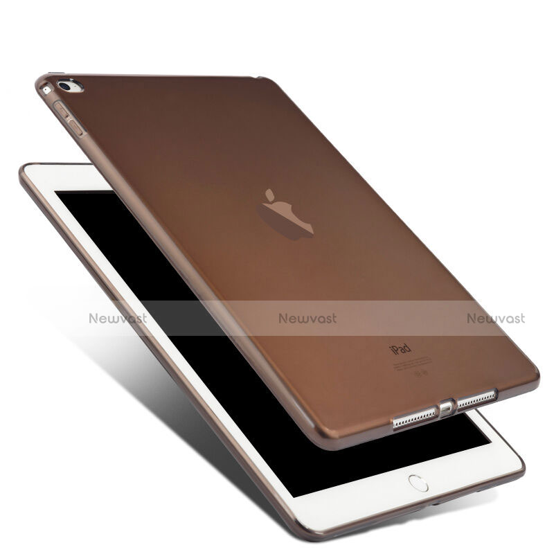 Ultra-thin Transparent TPU Soft Case for Apple iPad Air 2 Gray