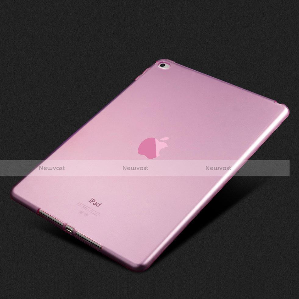 Ultra-thin Transparent TPU Soft Case for Apple iPad Air 2 Pink