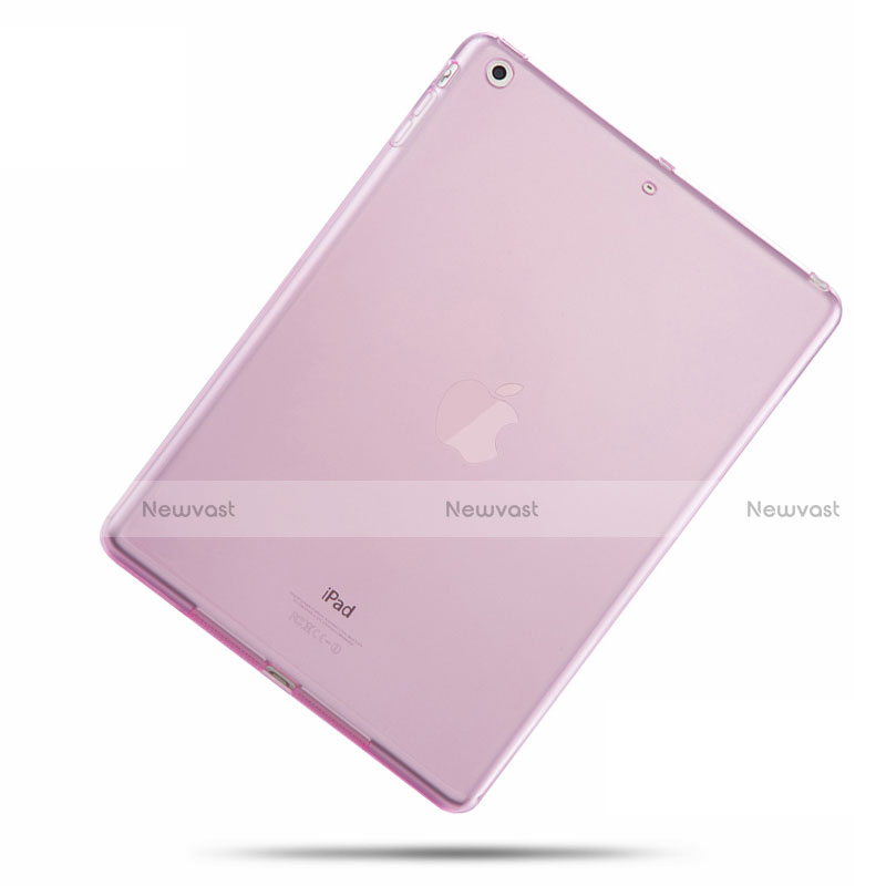 Ultra-thin Transparent TPU Soft Case for Apple iPad Air Pink