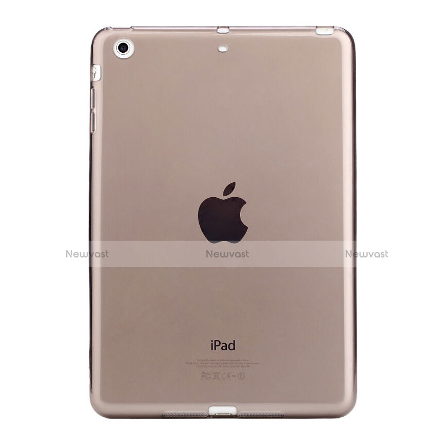 Ultra-thin Transparent TPU Soft Case for Apple iPad Mini 2 Gray