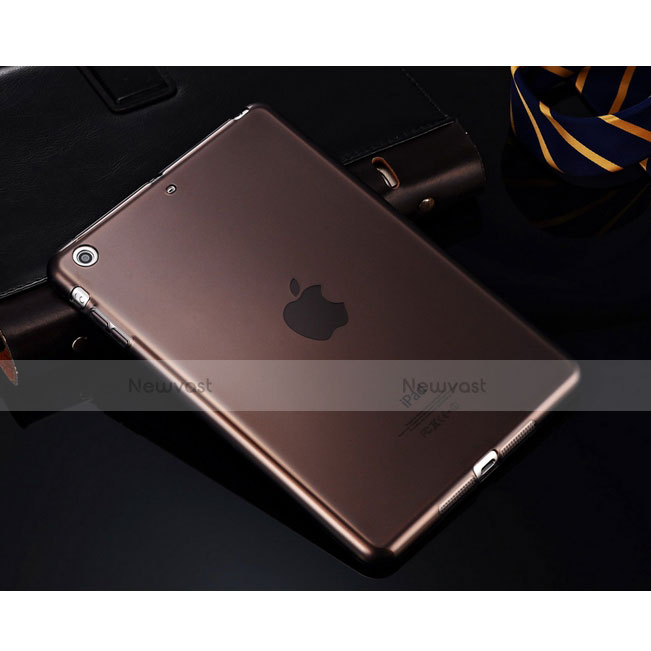 Ultra-thin Transparent TPU Soft Case for Apple iPad Mini 3 Gray