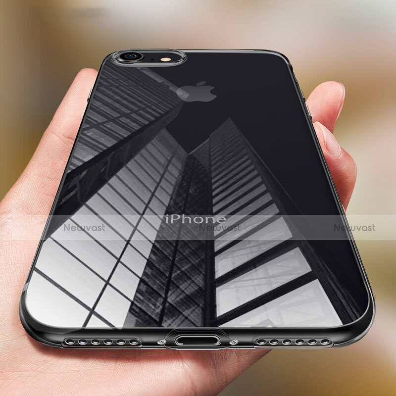 Ultra-thin Transparent TPU Soft Case for Apple iPhone 8 Black