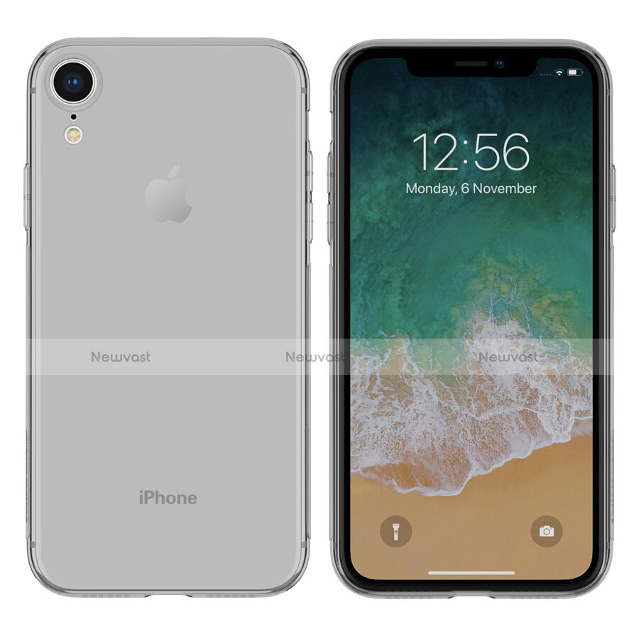Ultra-thin Transparent TPU Soft Case for Apple iPhone XR Gray