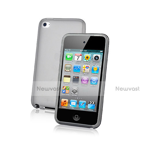 Ultra-thin Transparent TPU Soft Case for Apple iPod Touch 4 Green