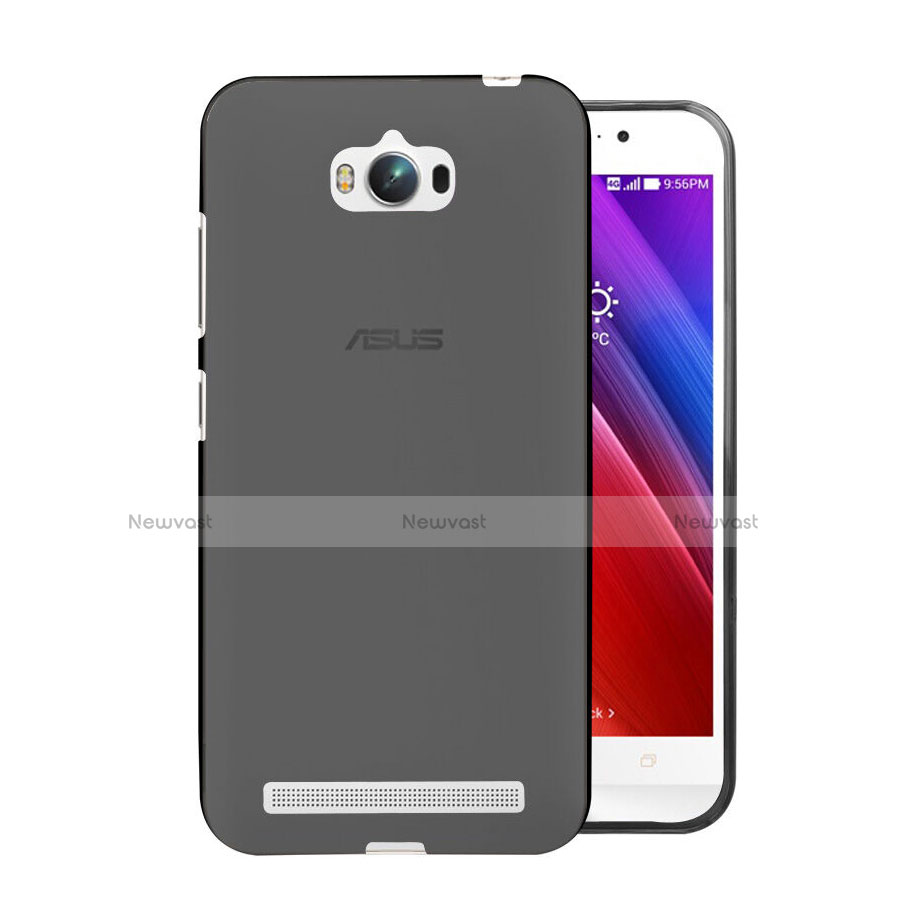 Ultra-thin Transparent TPU Soft Case for Asus Zenfone Max ZC550KL Gray