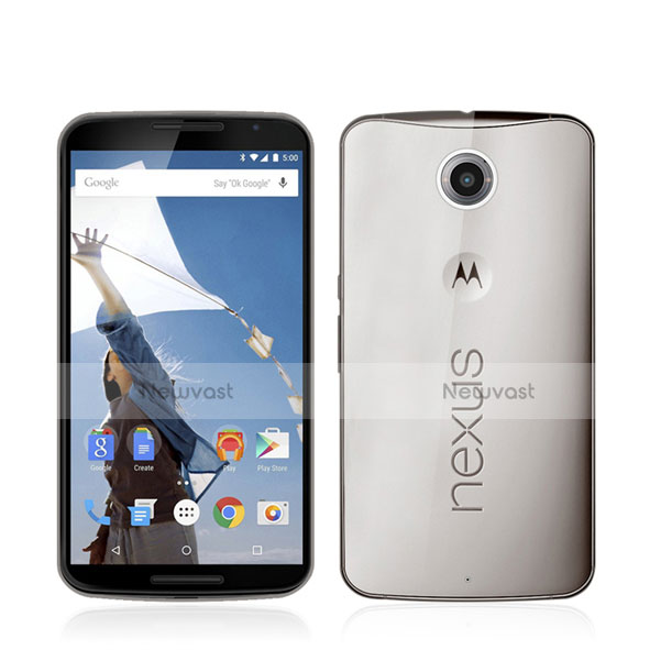 Ultra-thin Transparent TPU Soft Case for Google Nexus 6 Gray