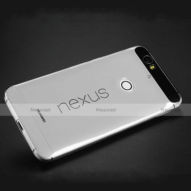 Ultra-thin Transparent TPU Soft Case for Google Nexus 6P Gray