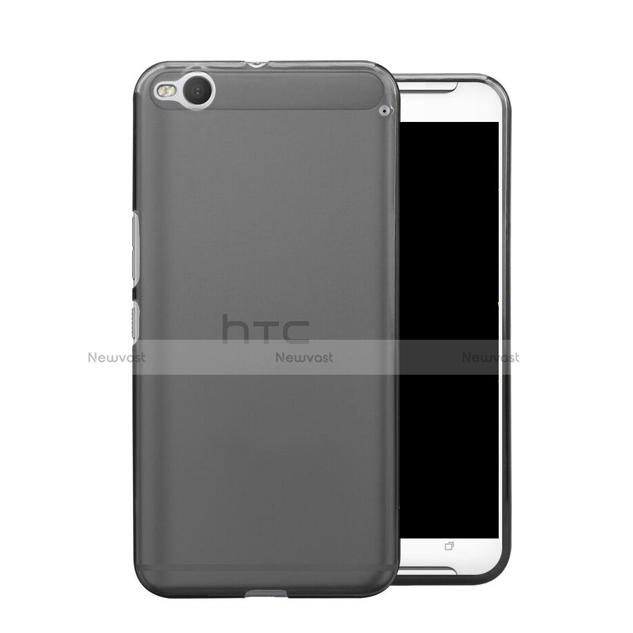 Ultra-thin Transparent TPU Soft Case for HTC One X9 Gray