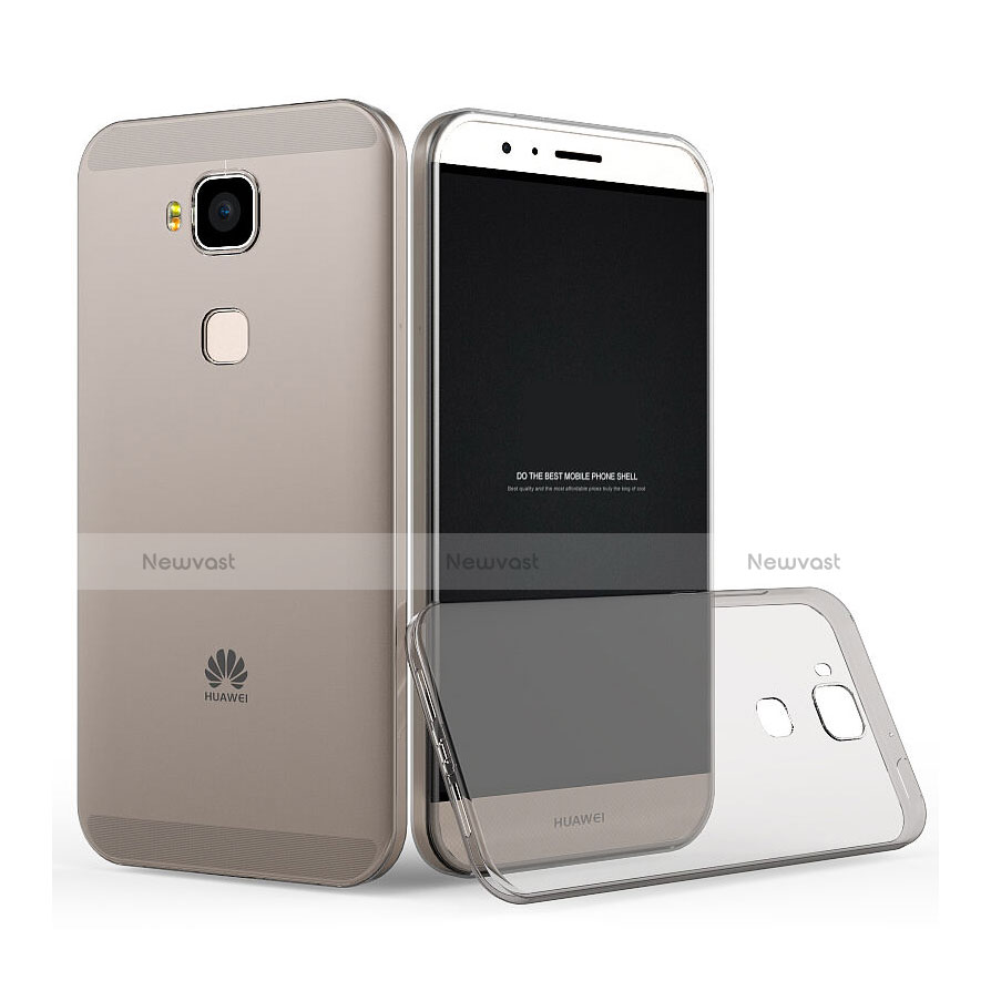 Ultra-thin Transparent TPU Soft Case for Huawei G7 Plus Gray