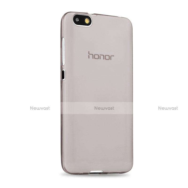 Ultra-thin Transparent TPU Soft Case for Huawei Honor 4X Gray