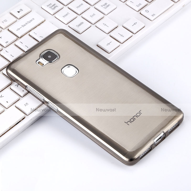 Ultra-thin Transparent TPU Soft Case for Huawei Honor 5X Gray