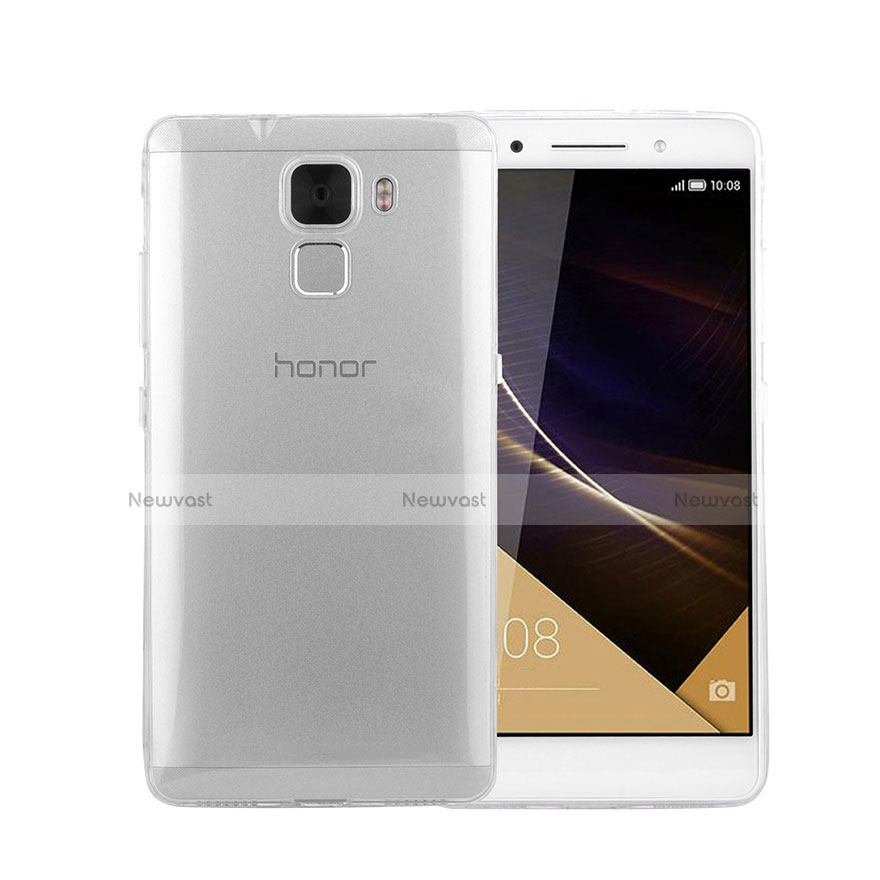 Ultra-thin Transparent TPU Soft Case for Huawei Honor 7 Clear