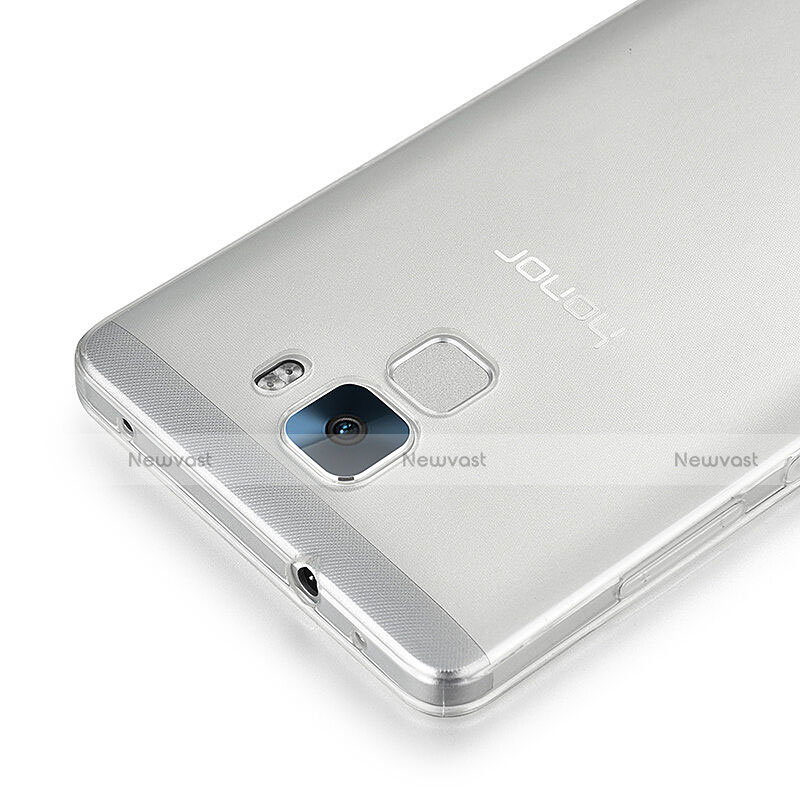 Ultra-thin Transparent TPU Soft Case for Huawei Honor 7 Clear