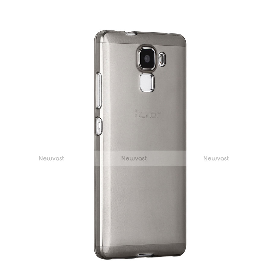 Ultra-thin Transparent TPU Soft Case for Huawei Honor 7 Gray