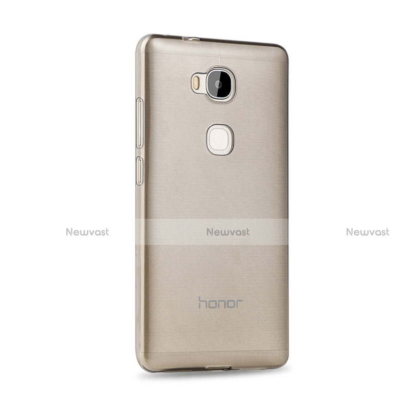 Ultra-thin Transparent TPU Soft Case for Huawei Honor X5 Gray