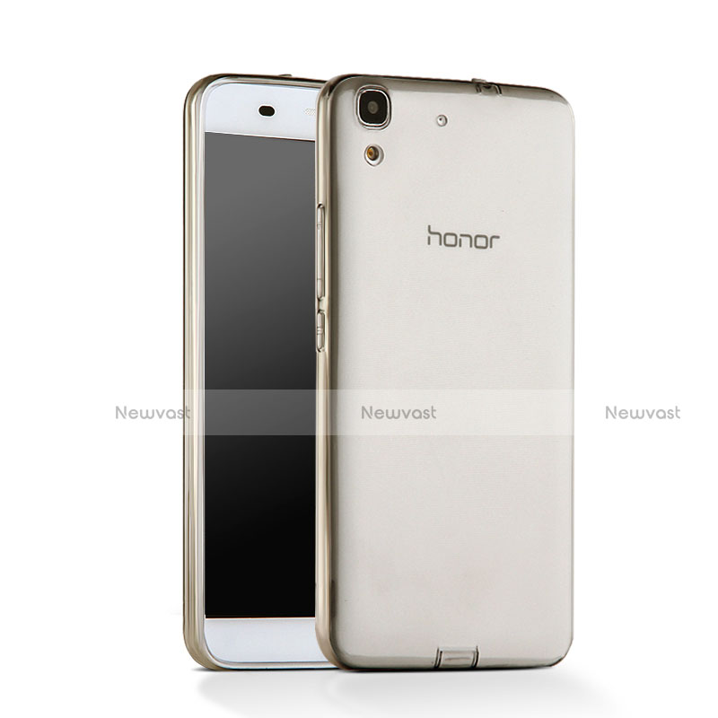 Ultra-thin Transparent TPU Soft Case for Huawei Y6 Gray