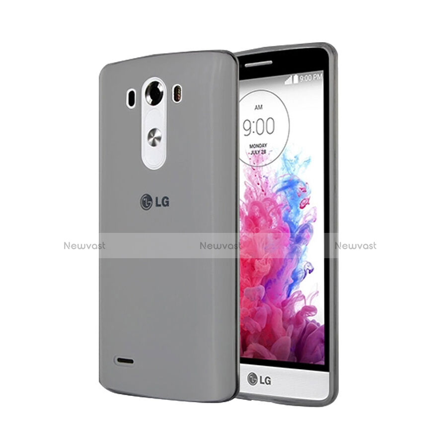 Ultra-thin Transparent TPU Soft Case for LG G3 Gray