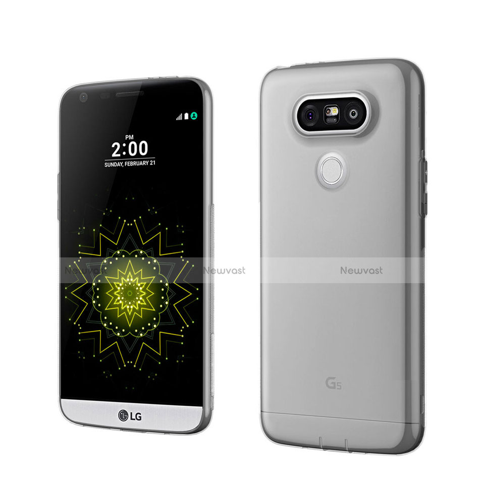Ultra-thin Transparent TPU Soft Case for LG G5 Gray
