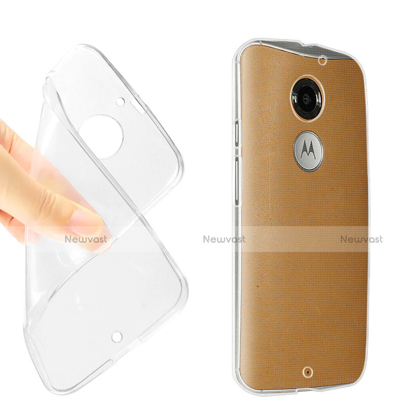 Ultra-thin Transparent TPU Soft Case for Motorola Moto X (2nd Gen) Clear