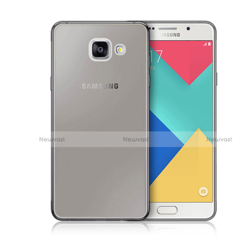 Ultra-thin Transparent TPU Soft Case for Samsung Galaxy A3 (2016) SM-A310F Gray