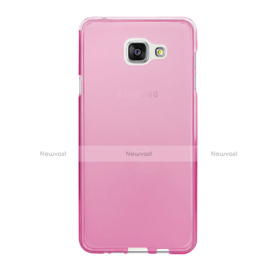 Ultra-thin Transparent TPU Soft Case for Samsung Galaxy A5 (2016) SM-A510F Pink
