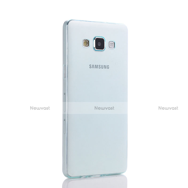 Ultra-thin Transparent TPU Soft Case for Samsung Galaxy A5 SM-500F Blue