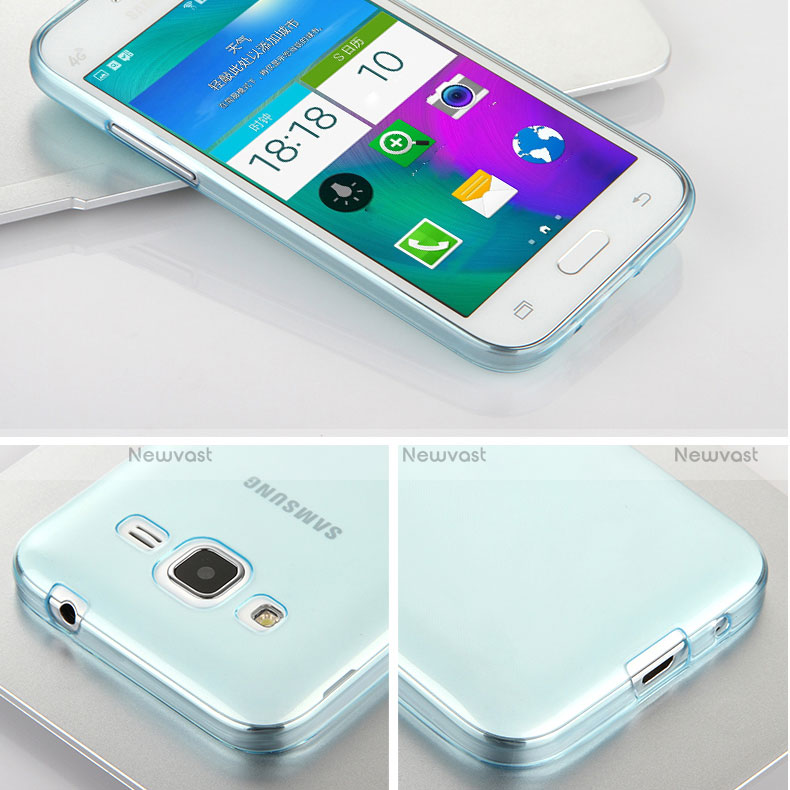 Ultra-thin Transparent TPU Soft Case for Samsung Galaxy Core Prime G360F G360GY Blue