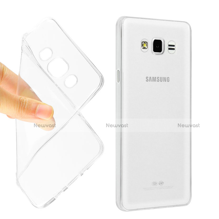 Ultra-thin Transparent TPU Soft Case for Samsung Galaxy J5 SM-J500F Clear