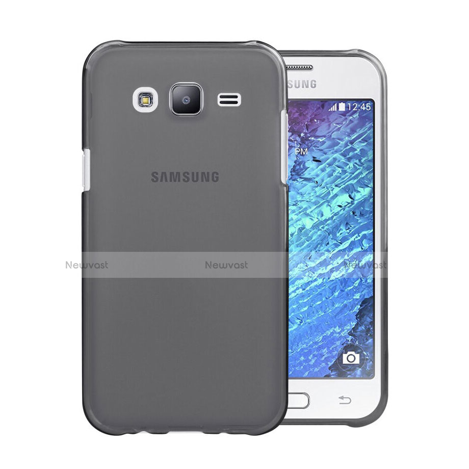 Ultra-thin Transparent TPU Soft Case for Samsung Galaxy J5 SM-J500F Gray