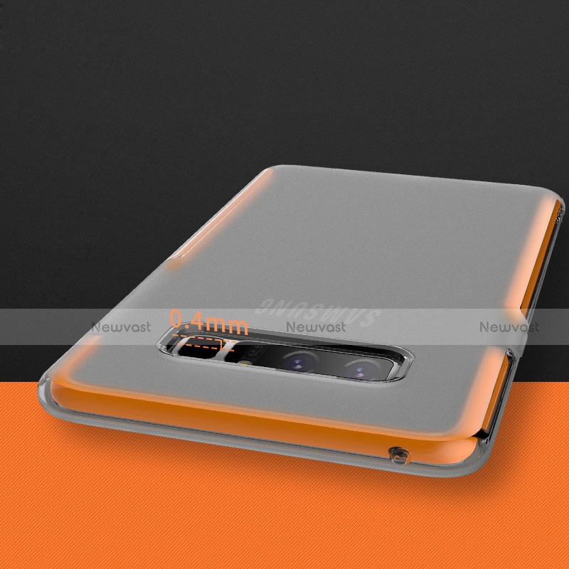 Ultra-thin Transparent TPU Soft Case for Samsung Galaxy Note 8 Orange