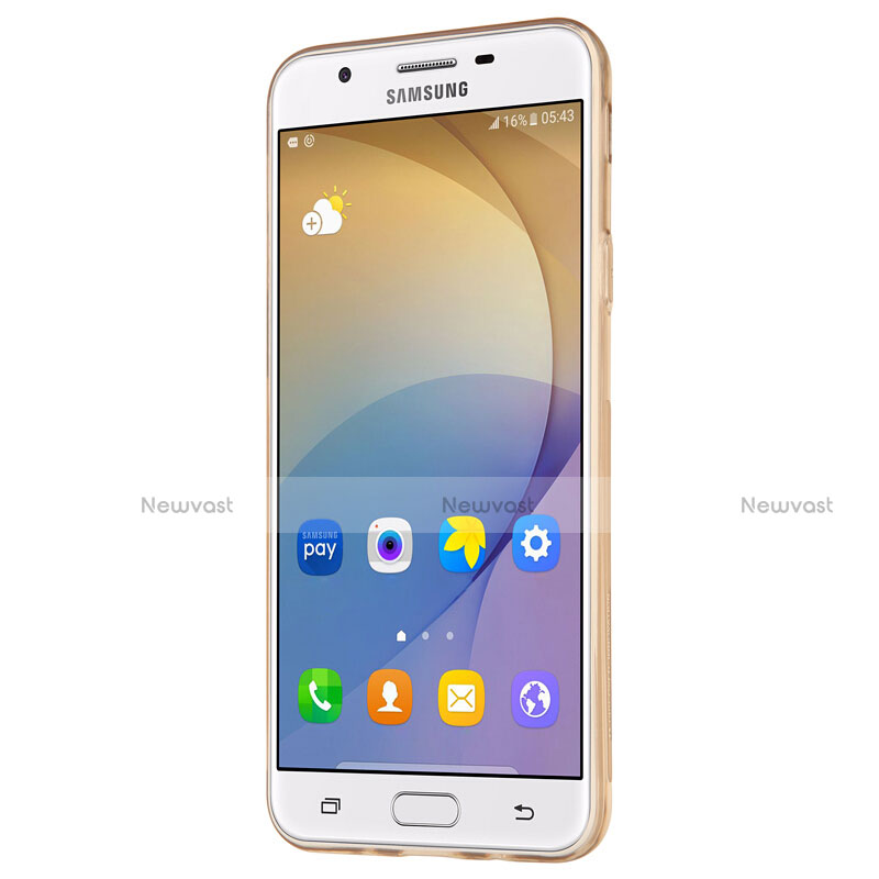 Ultra-thin Transparent TPU Soft Case for Samsung Galaxy On5 (2016) G570 G570F Gold