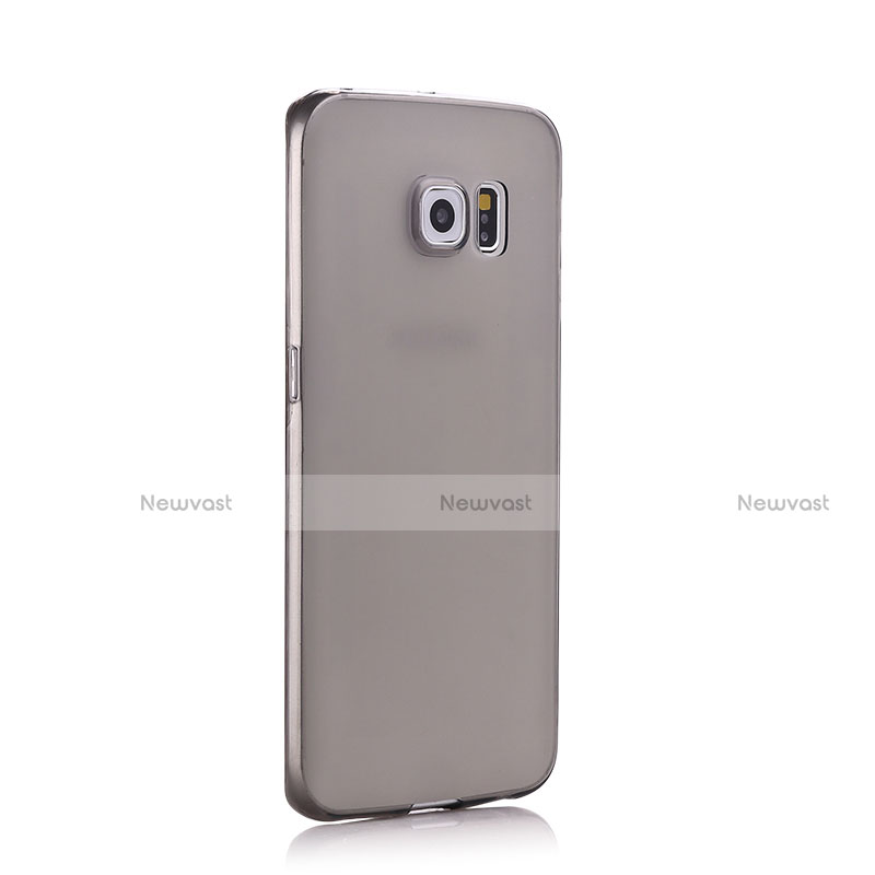 Ultra-thin Transparent TPU Soft Case for Samsung Galaxy S6 Edge+ Plus SM-G928F Gray