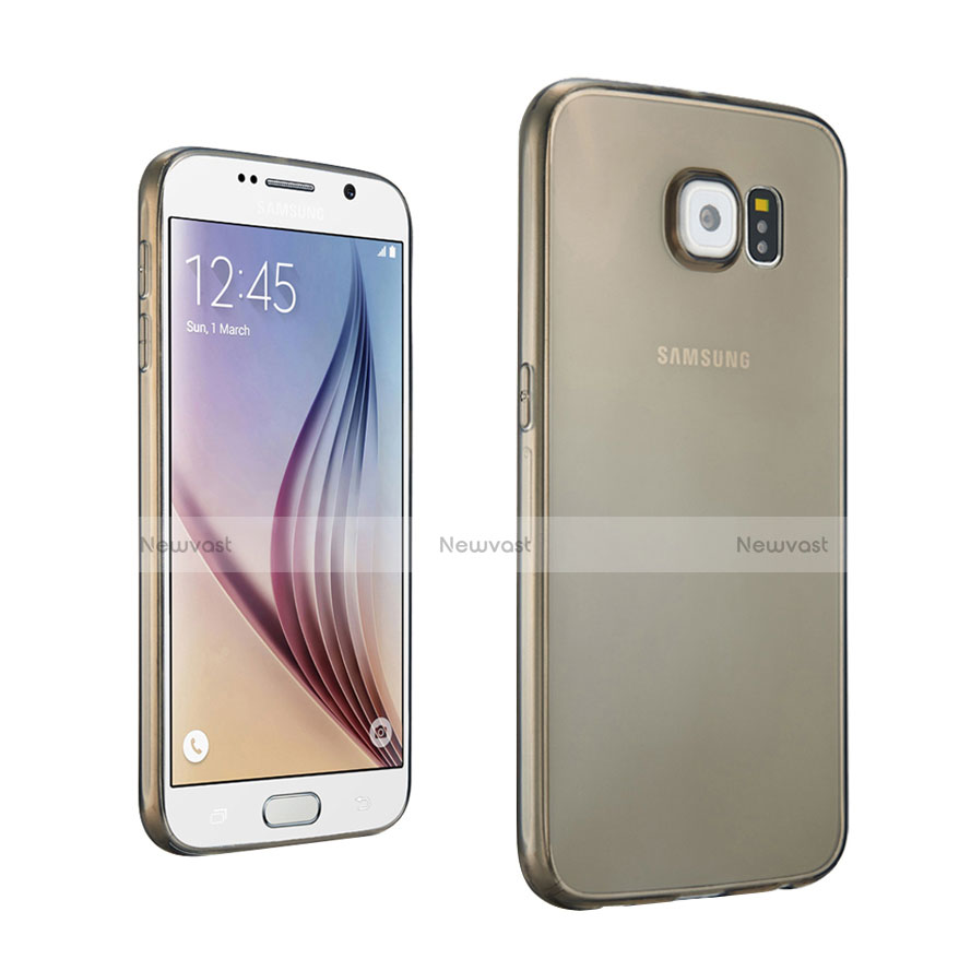 Ultra-thin Transparent TPU Soft Case for Samsung Galaxy S6 SM-G920 Gray