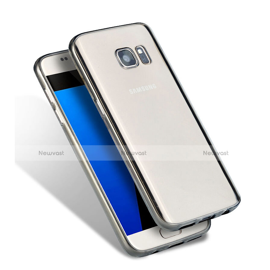 Ultra-thin Transparent TPU Soft Case for Samsung Galaxy S7 G930F G930FD Gray