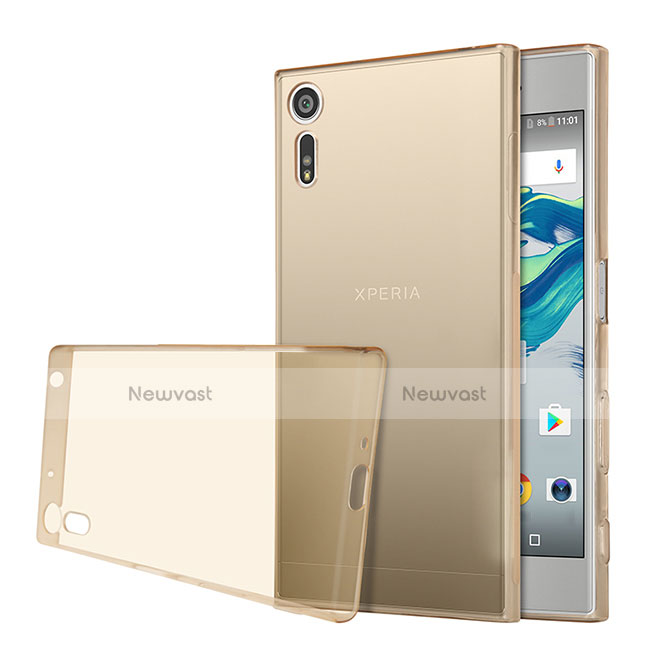 Ultra-thin Transparent TPU Soft Case for Sony Xperia XZ Gold