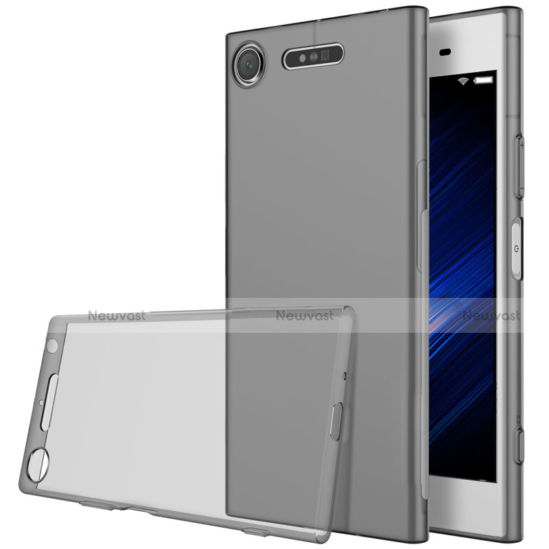 Ultra-thin Transparent TPU Soft Case for Sony Xperia XZ1 Gray