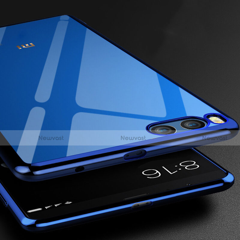 Ultra-thin Transparent TPU Soft Case for Xiaomi Mi Note 3 Blue