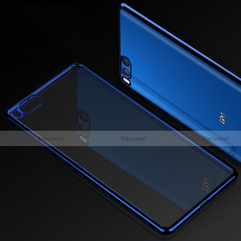 Ultra-thin Transparent TPU Soft Case for Xiaomi Mi Note 3 Blue
