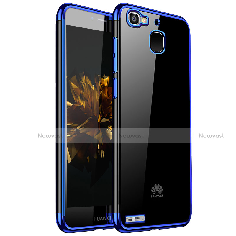 Ultra-thin Transparent TPU Soft Case H01 for Huawei Enjoy 5S Blue