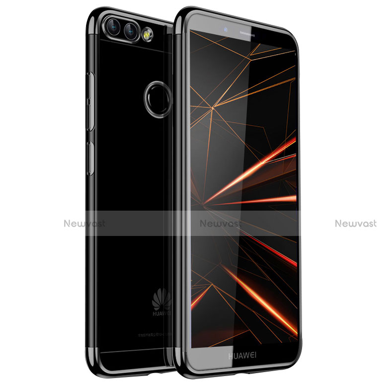 Ultra-thin Transparent TPU Soft Case H01 for Huawei Enjoy 7S Black