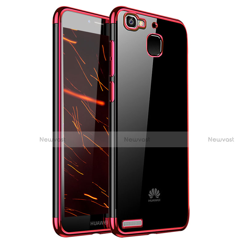 Ultra-thin Transparent TPU Soft Case H01 for Huawei G8 Mini Red