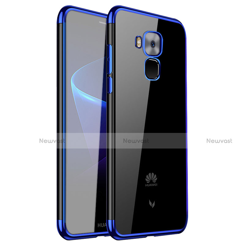 Ultra-thin Transparent TPU Soft Case H01 for Huawei G9 Plus Blue