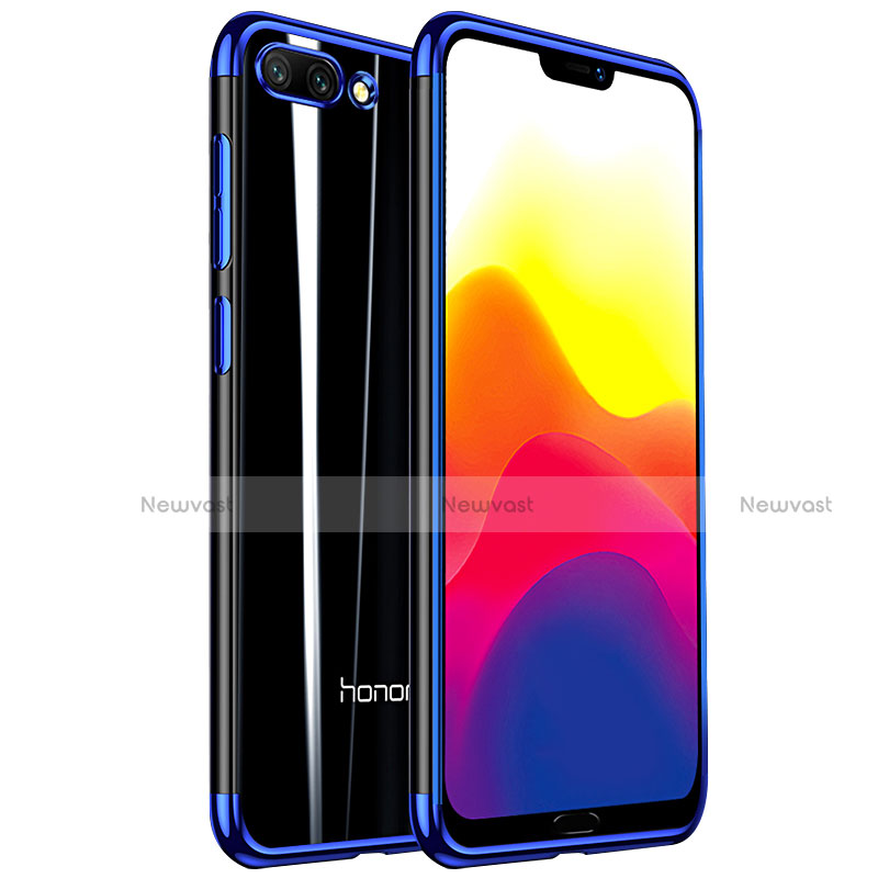 Ultra-thin Transparent TPU Soft Case H01 for Huawei Honor 10 Blue