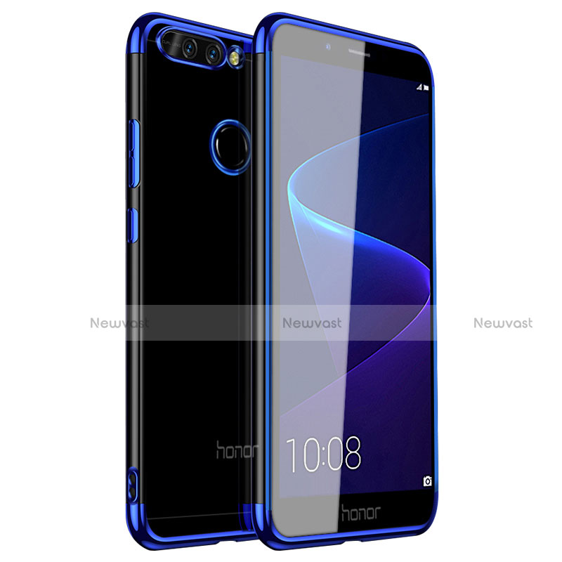 Ultra-thin Transparent TPU Soft Case H01 for Huawei Honor 8 Pro Blue