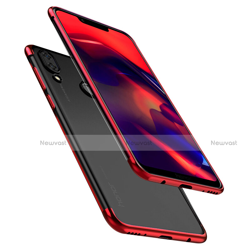 Ultra-thin Transparent TPU Soft Case H01 for Huawei Honor Play Red