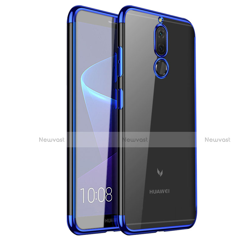 Ultra-thin Transparent TPU Soft Case H01 for Huawei Mate 10 Lite Blue