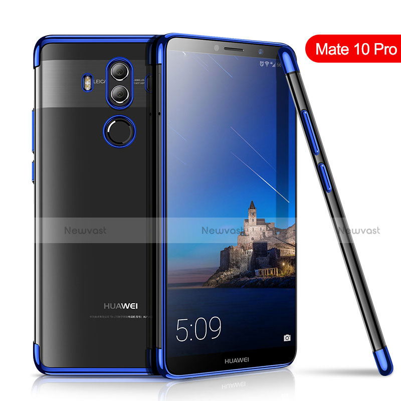 Ultra-thin Transparent TPU Soft Case H01 for Huawei Mate 10 Pro Blue